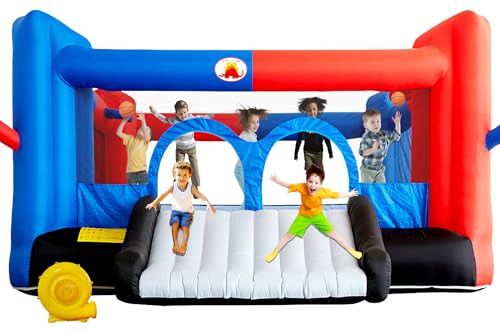 Inflatable Bouncy Castle & Bounce House with Slide, 15.3ft x 14.7ft, Jumping Castle with Blower, ... | Amazon (US)