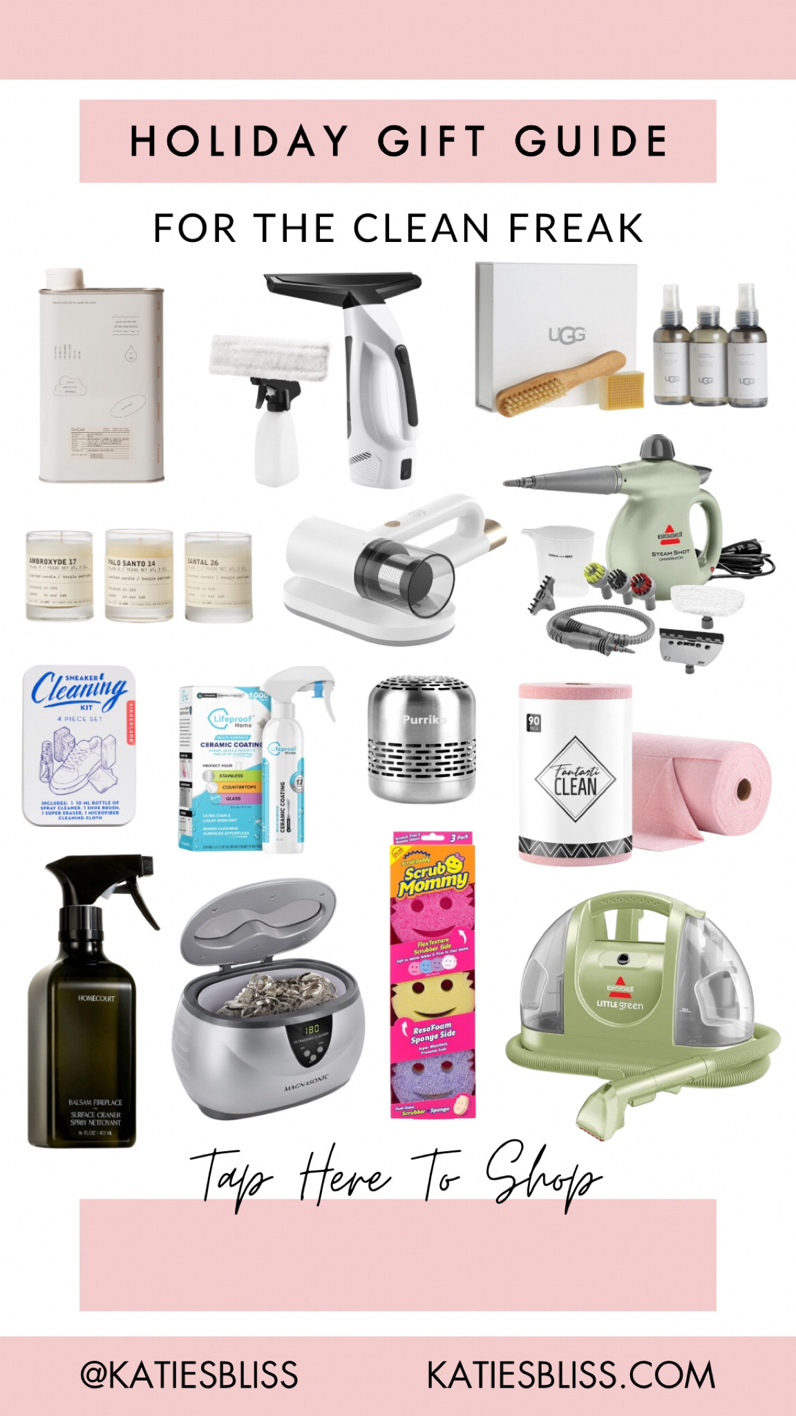 Holiday gift guide 🎁 for the clean freak

BISSELL. Little green. Steam shot. Ded cool laundry. Le labo candle. Ugg cleaner. Scrub mommy. Window cleaner. Mattress vacuum. Stainless steel cleaner. Microfiber. 



#LTKGiftGuide #LTKHome #LTKFindsUnder50