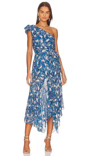Letizia Print Dress in Azul Garden | Revolve Clothing (Global)