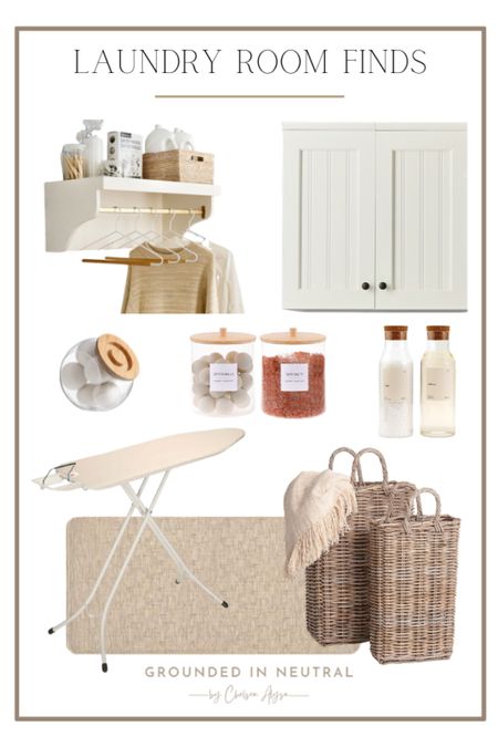 These laundry room finds are a must-have when sprucing up your laundry area. I love the Pottery Barn shelf with a drying rack. The set of 2 baskets are also cute and functional. 

#LTKHome #LTKStyleTip
