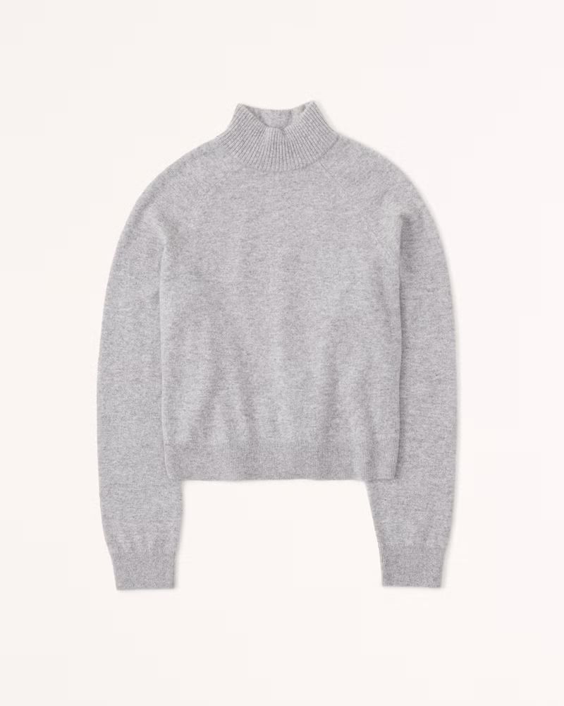 Women's Cashmere Mockneck Sweater | Women's Tops | Abercrombie.com | Abercrombie & Fitch (US)