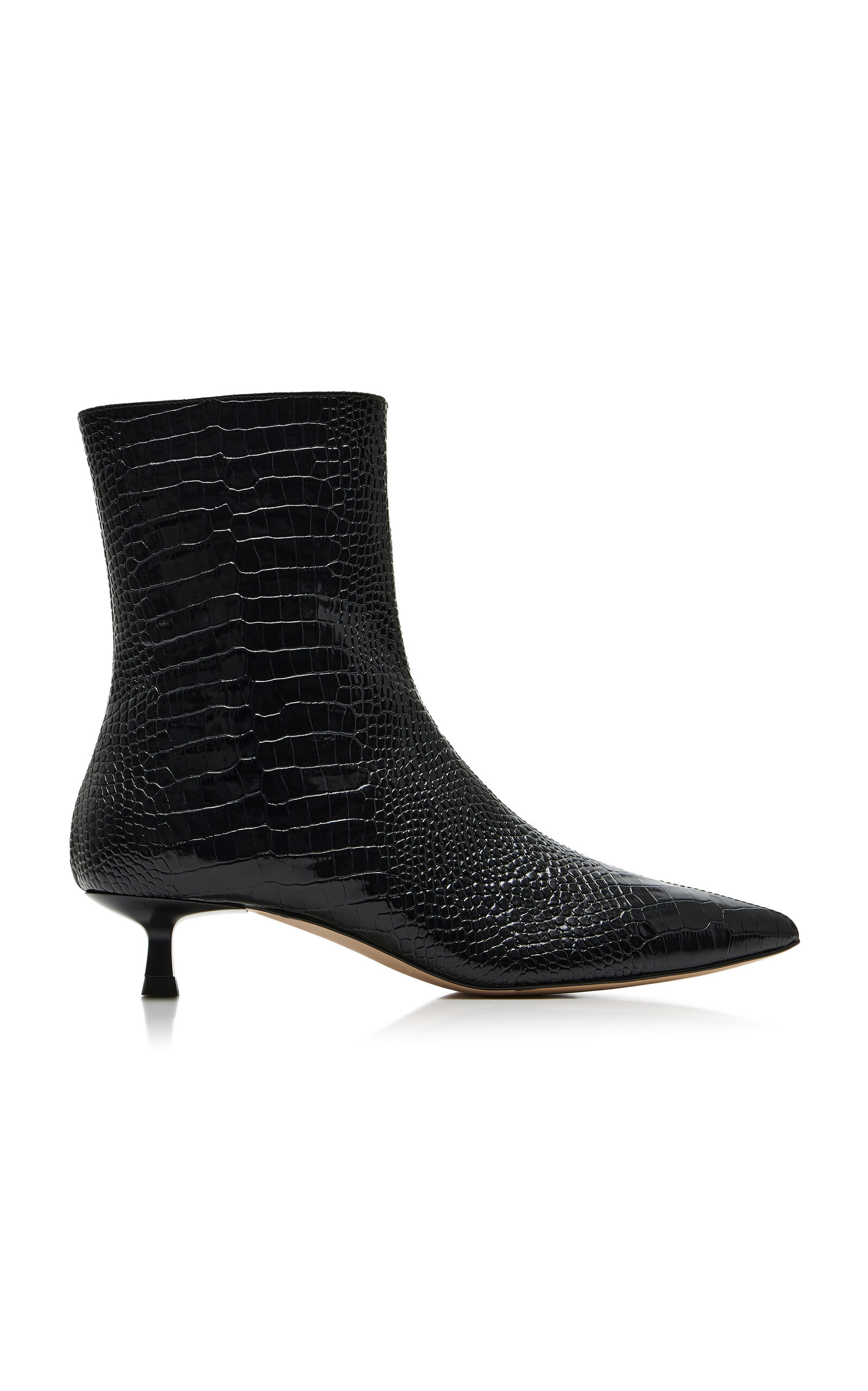 Lanna Croc-Effect Leather Boots | Moda Operandi (Global)