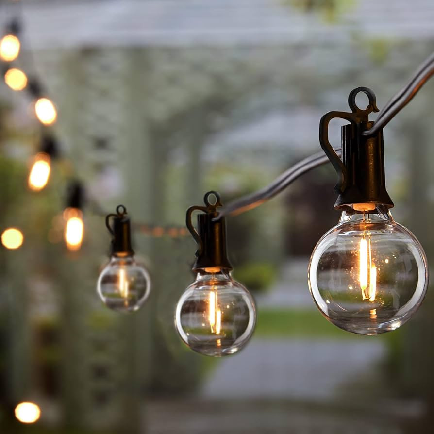 Brightown Outdoor String Lights - Connectable Dimmable LED Patio String Lights with G40 Globe Pla... | Amazon (US)