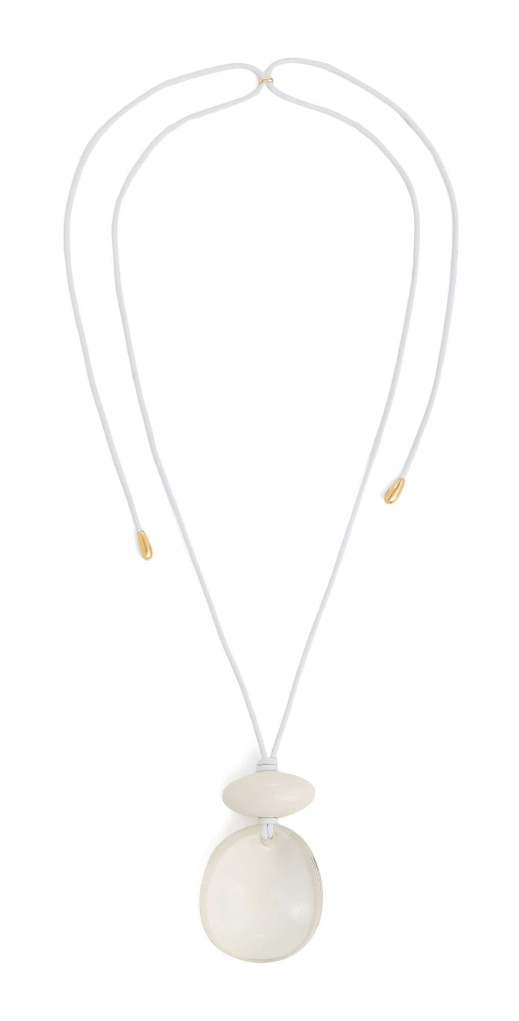 Lizzie Fortunato Lune Cord Necklace White One Size | Shopbop
