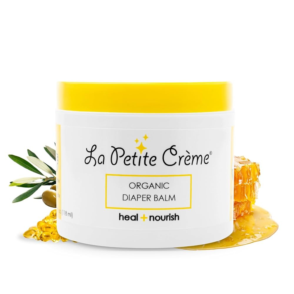 La Petite Creme French Organic Diaper Balm (4 oz) - Healing & Nourishing Diaper Cream - Gentle & ... | Amazon (US)