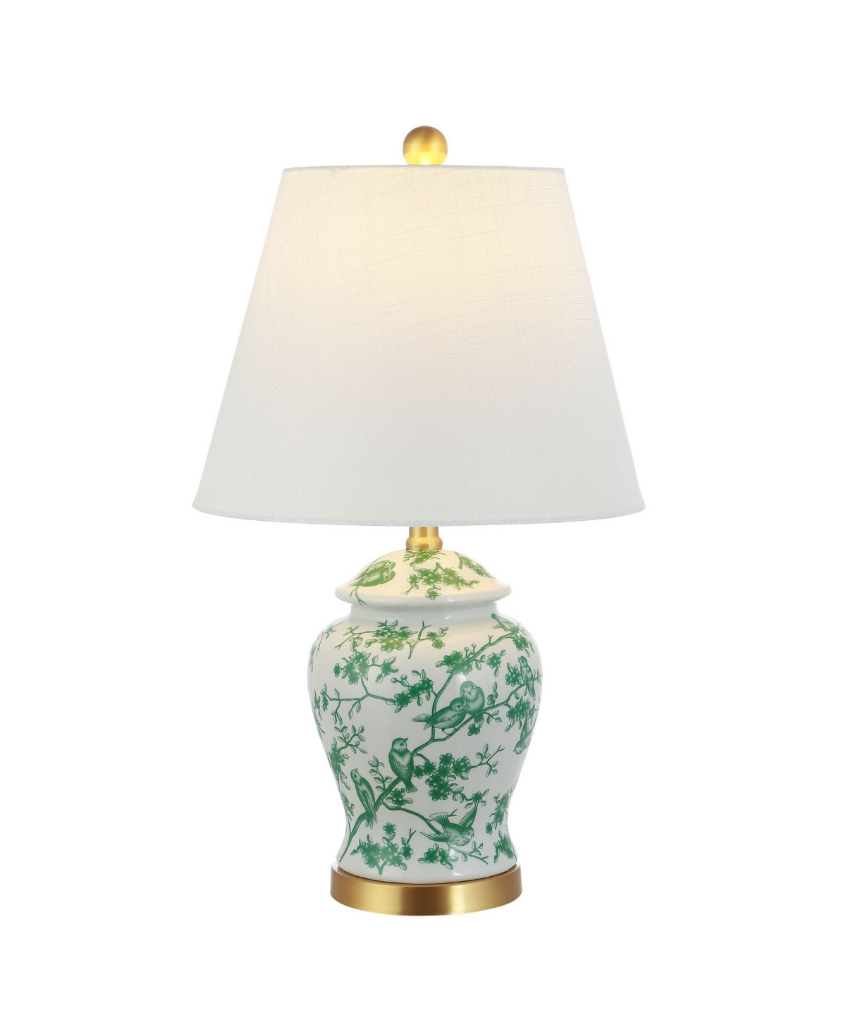 Penelope Chinoiserie Classic Led Table Lamp - Green | Macy's