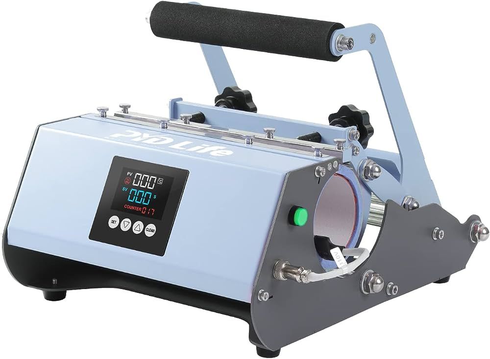 PYD Life 110 V Tumbler Heat Press Machine Blue Mug Press Machine for 30 OZ 20 OZ 16 OZ Straight S... | Amazon (US)