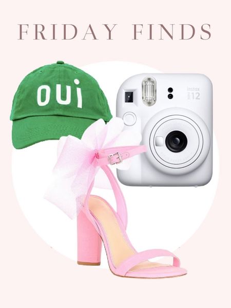 A chic ball cap, a fin instant camera, and a killer pink bow heel!

#LTKFind