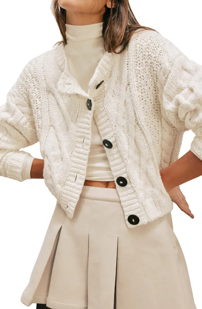 Bonfire Cable Knit Cardigan | Nordstrom