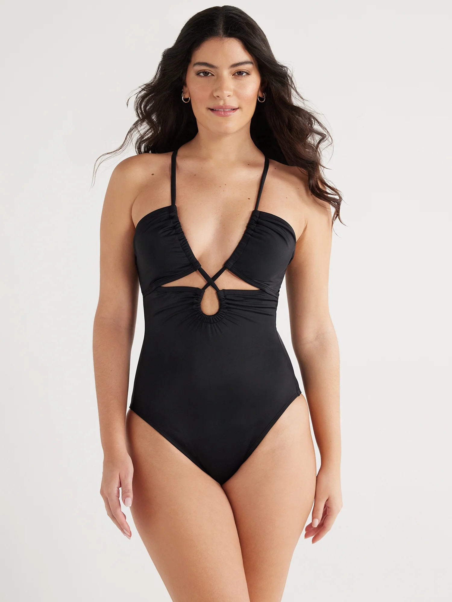 Sofia by Sofia Vergara Women's and Plus Claudia One Piece Swimsuit with Shaping Curvetex®, Sizes... | Walmart (US)