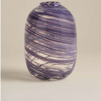 M&S Medium Swirl Glass Vase Blue | Marks & Spencer (UK)