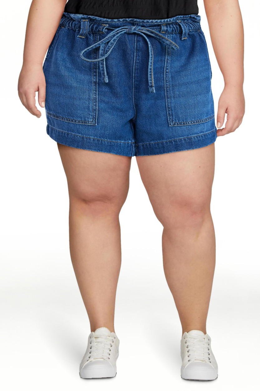 Time and Tru Women's Drapey Utility Shorts, 4" Inseam, Sizes XS-XXXL | Walmart (US)