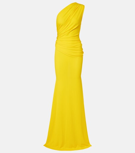 Draped one-shoulder crêpe jersey gown | Mytheresa (US/CA)