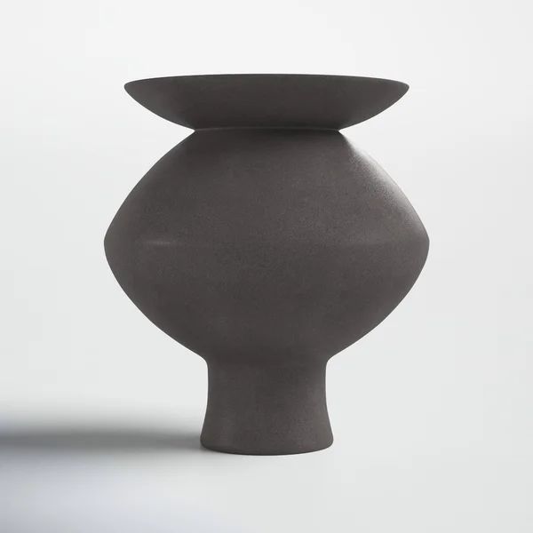 Palermo Brown Ceramic Table Vase | Wayfair North America