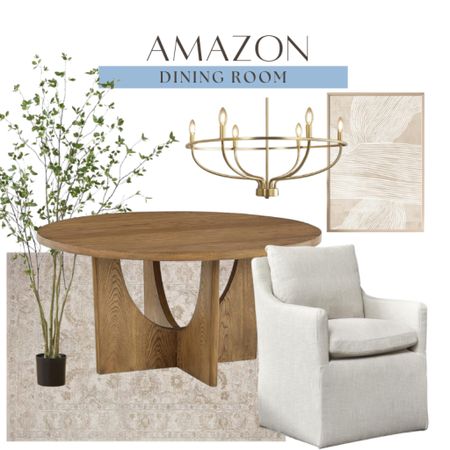 Amazon dining room finds include dining room table, dining chairs, area rug, faux tree, chandelier, and wall art. 

Home decor, dining room decor, Amazon finds, coastal decor

#LTKFindsUnder100 #LTKStyleTip #LTKHome