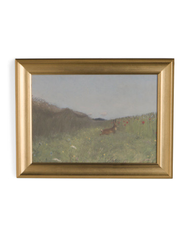 12x16 Easter Bunny In Field Framed Wall Art | TJ Maxx