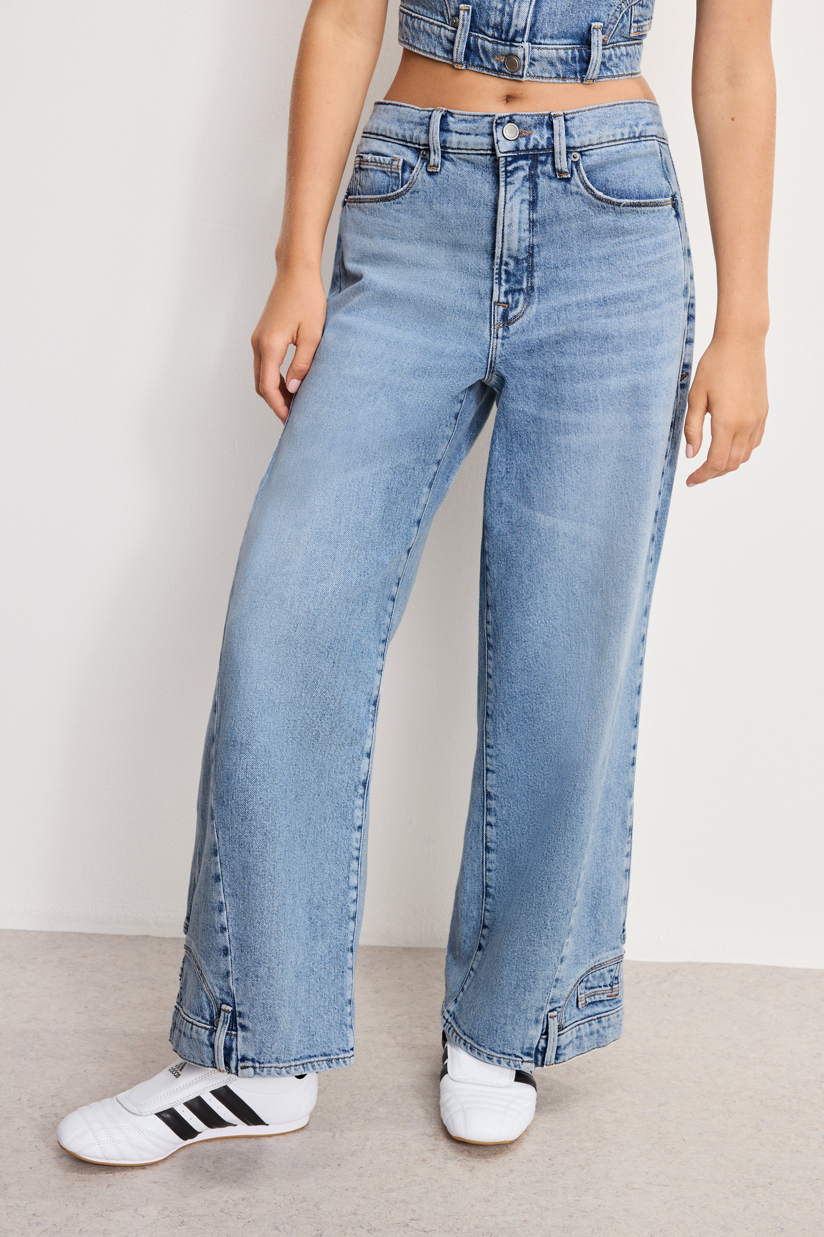 REWORKED WIDE LEG JEANS | INDIGO1083 - GOOD AMERICAN | Good American
