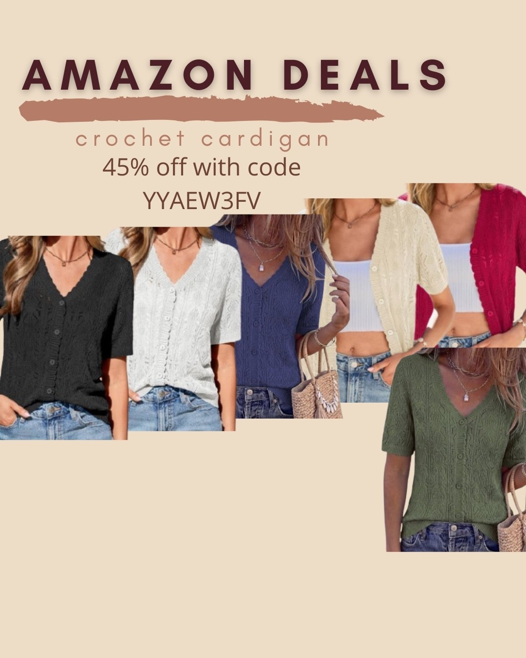 $16 ends 5/26

Amazon fashion
Amazon deals
Crochet cardigan
Summer fashion

#LTKSaleAlert
