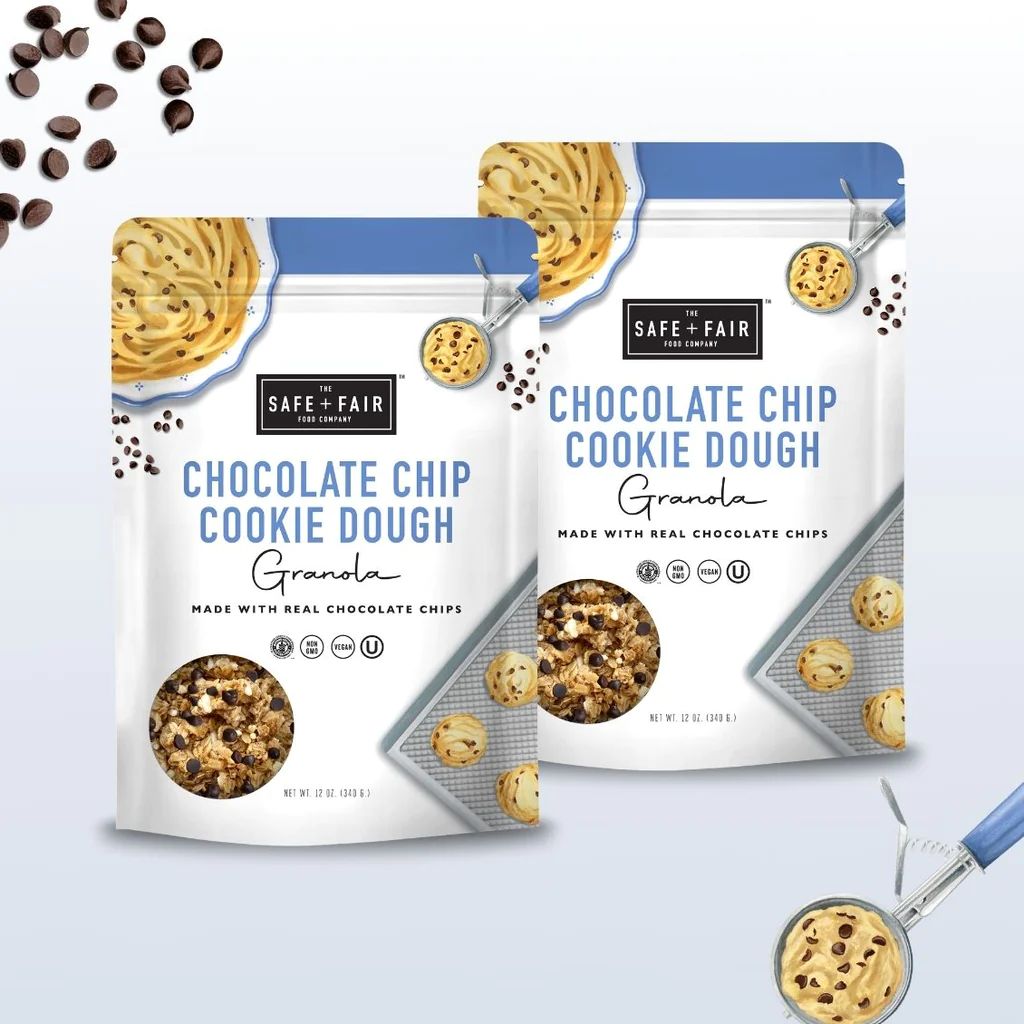 Chocolate Chip Cookie Dough Granola Pack | Safe + Fair