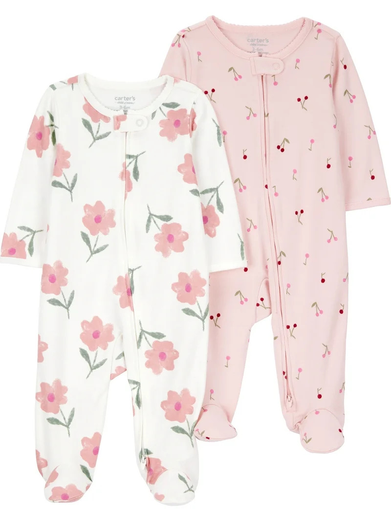 Carter's Child of Mine Baby Sleep N Play, 2-Pack, Sizes Preemie-6/9 Months | Walmart (US)