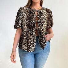 Plus Size Womens Leopard Top Leopard TShirtGoing Out TopsBack To School Clothes Tween Girl Clothes Concert Women Outfit Sexy OutfitsYk Going Out Tops | SHEIN