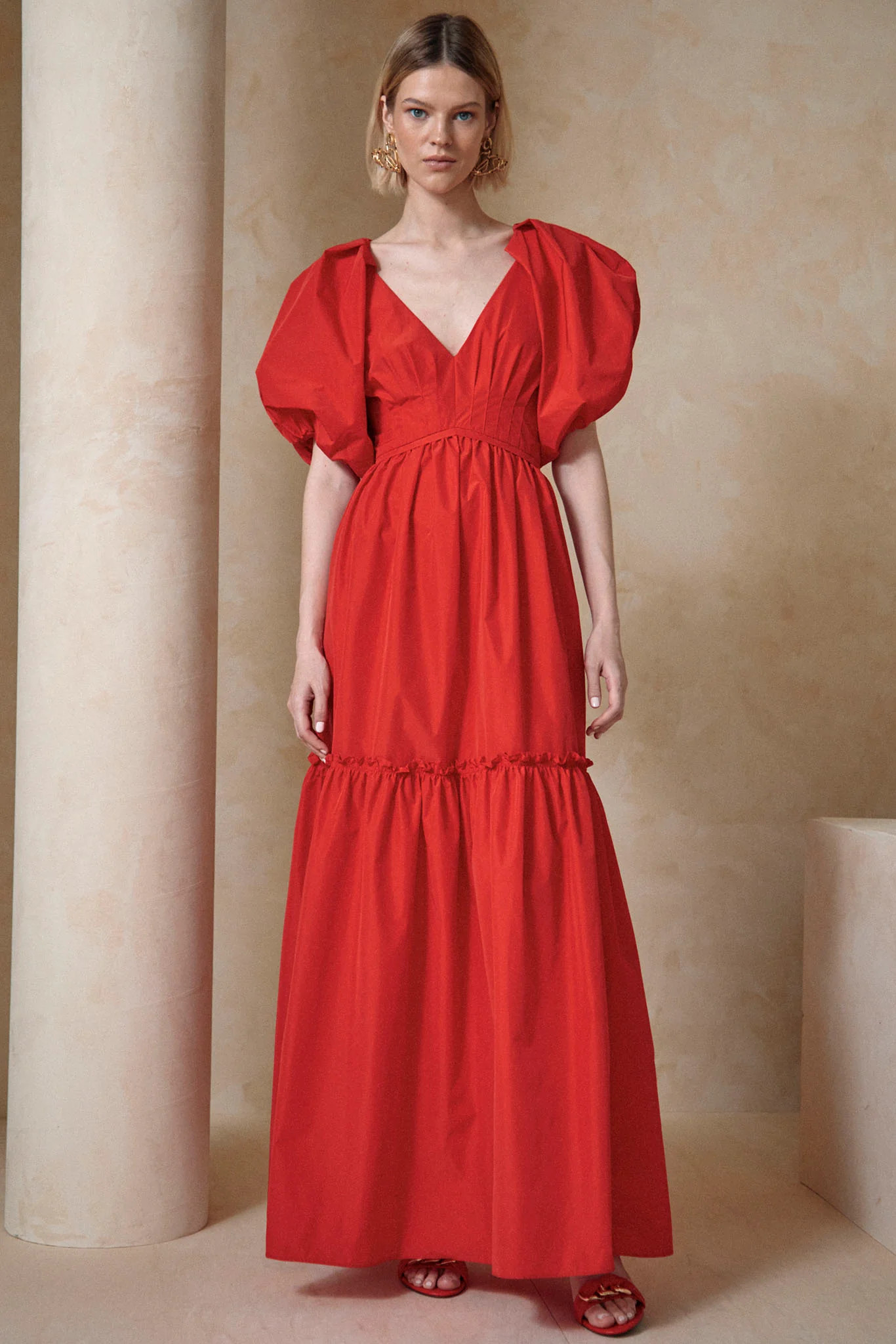 Sylvie Dress | Red Holiday Dress | Hunter Bell | Hunter Bell