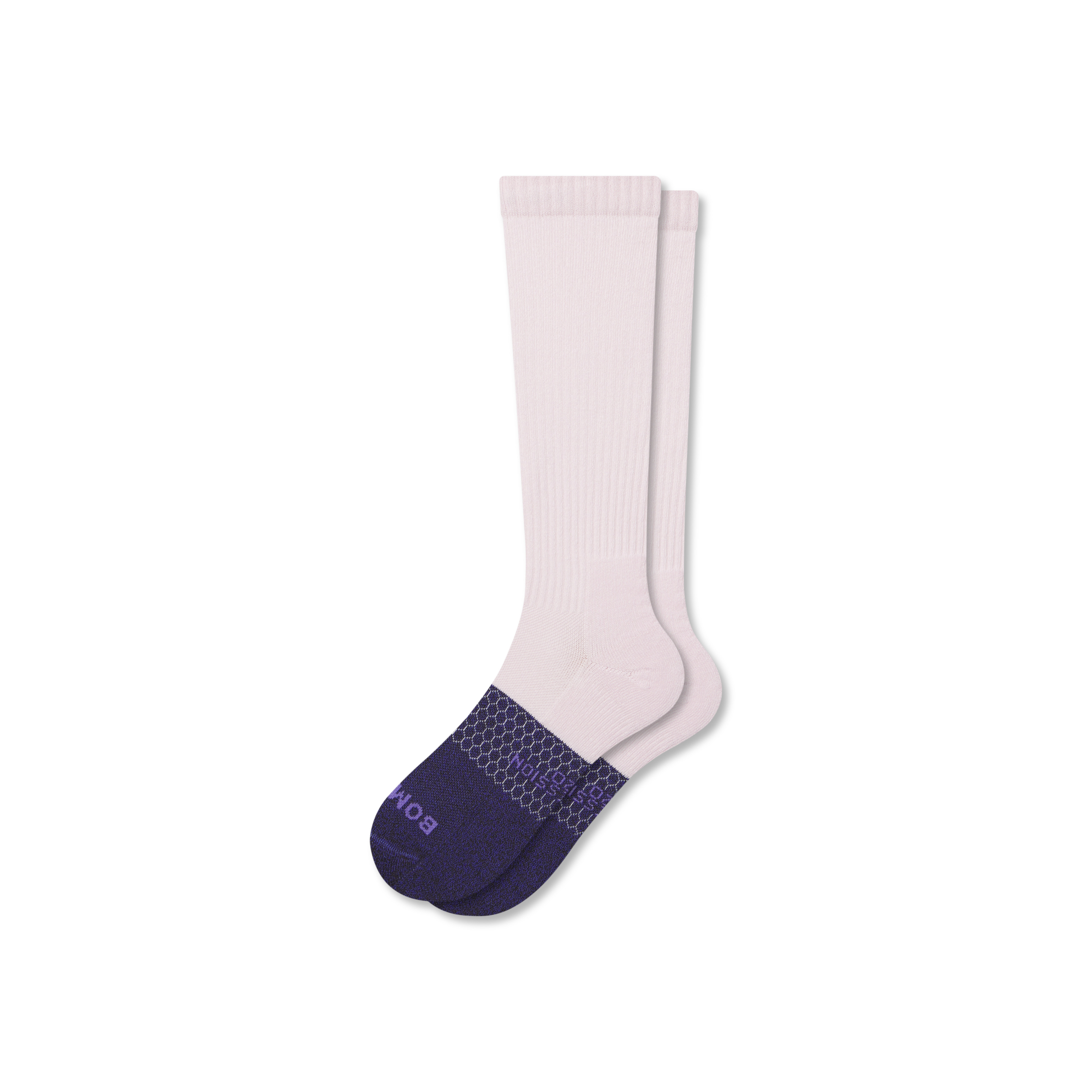 Women's Everyday Compression Socks (15-20mmHg) - Cloud Pink - Small - Cotton Blend - Bombas | Bombas