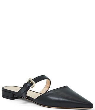 Bruno MagliPasha Leather Buckle Strap Mules | Dillard's