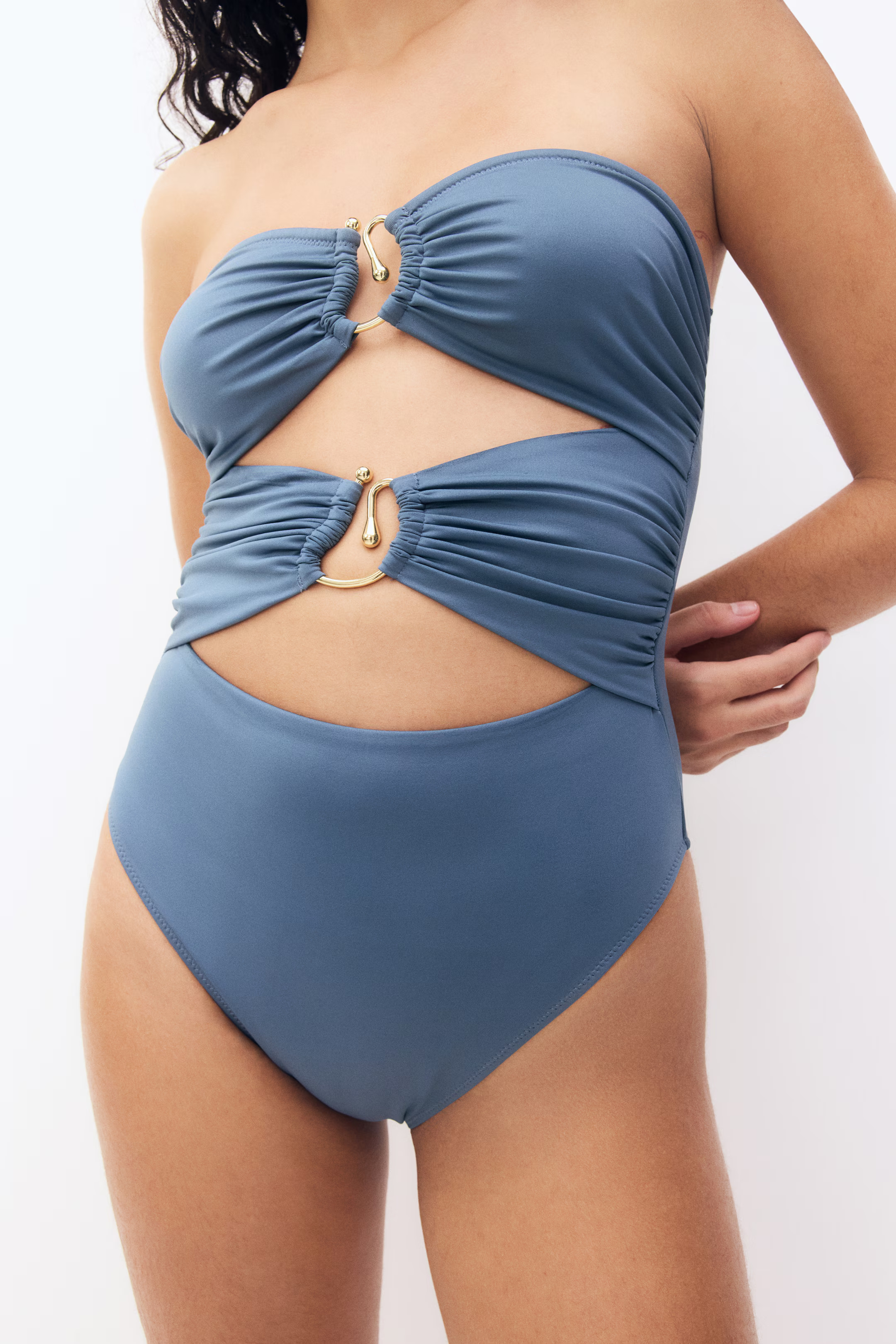 Padded-Cup Bandeau Swimsuit | H&M (US + CA)