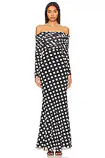 AFRM Thelma Dress in Diagonal Dot from Revolve.com | Revolve Clothing (Global)