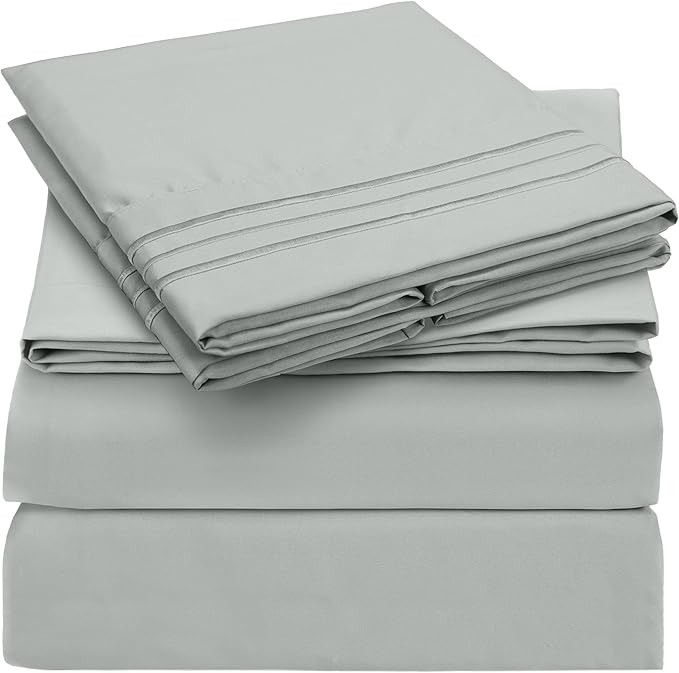 Mellanni King Sheets Set - 4 PC Iconic Collection Bedding Sheets & Pillowcases - Hotel Luxury, Ex... | Amazon (US)
