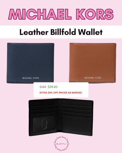 I know wallets are the most common Father's Day gift, but if his current one is so worn out, he really needs the upgrade! This classic Michael Kors leather wallet makes a great gift for dads, husbands and grandpas! I love that the quality looks really nice and clean. Don't miss out on this hot deal! leather wallet, father's day, men's wallet 

 #LTKSeasonal #LTKSaleAlert #LTKMens