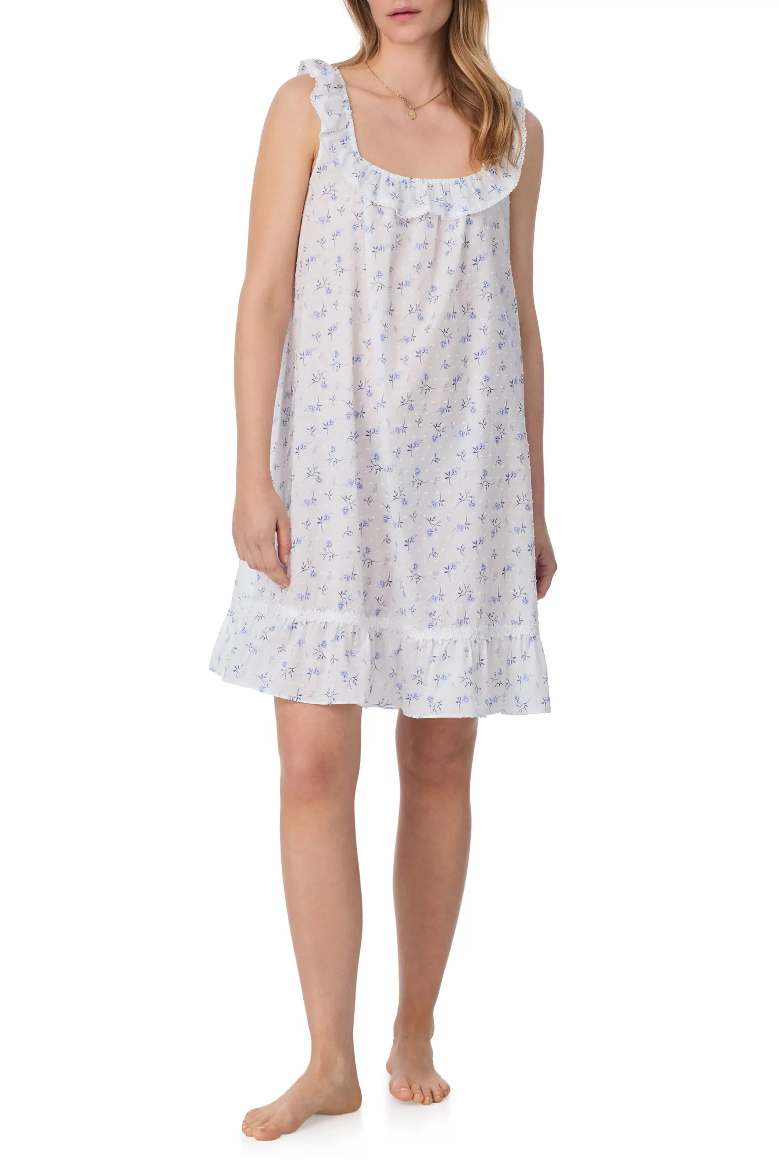 Swiss Dot Sleeveless Cotton Chemise Nightgown (Women) | Nordstrom | Nordstrom