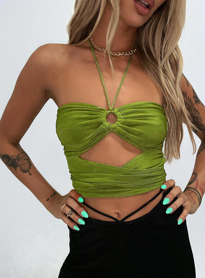 Loriella Ring Detail Crop Top | Princess Polly US