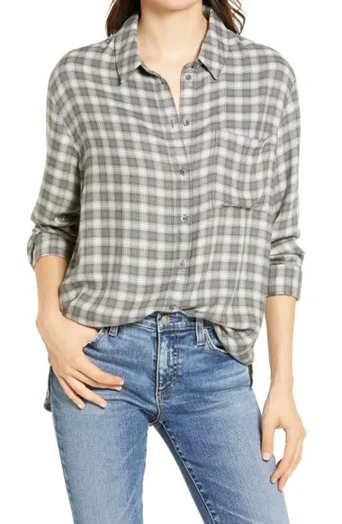 Plaid Boyfriend Shirt | Nordstrom