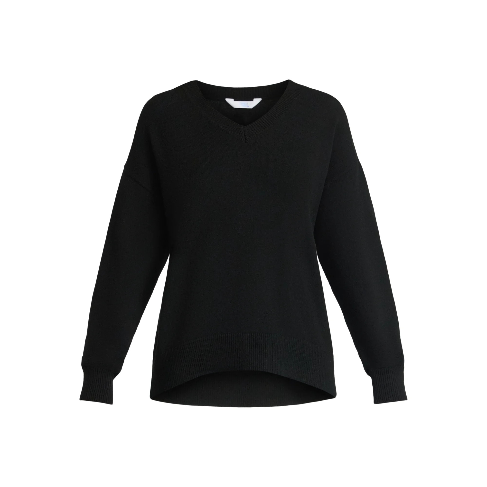 Time and Tru Women's V Neck Pullover Sweater, Lightweight, Sizes XS-XXXL | Walmart (US)