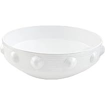 Mud Pie Beaded Serving Bowl, White, 5" x 12" dia | Amazon (US)