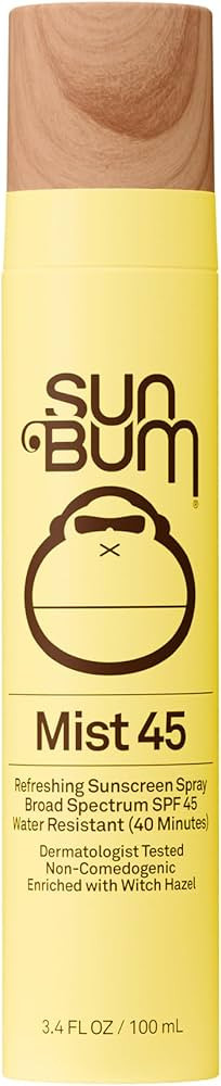 Sun Bum Original SPF 45 Sunscreen Mist - Broad Spectrum Moisturizing Facial Sunscreen Spray with ... | Amazon (US)