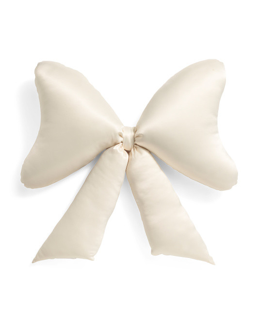 24x25 Satin Bow Pillow | TJ Maxx