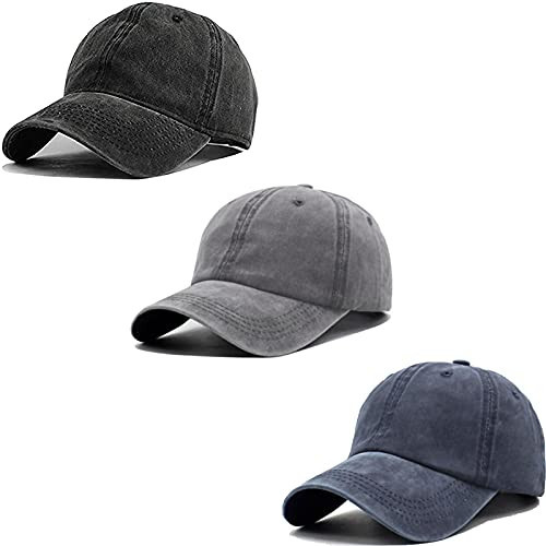 Unisex Vintage Washed Distressed Baseball-Cap Twill Adjustable Dad-Hat | Amazon (US)