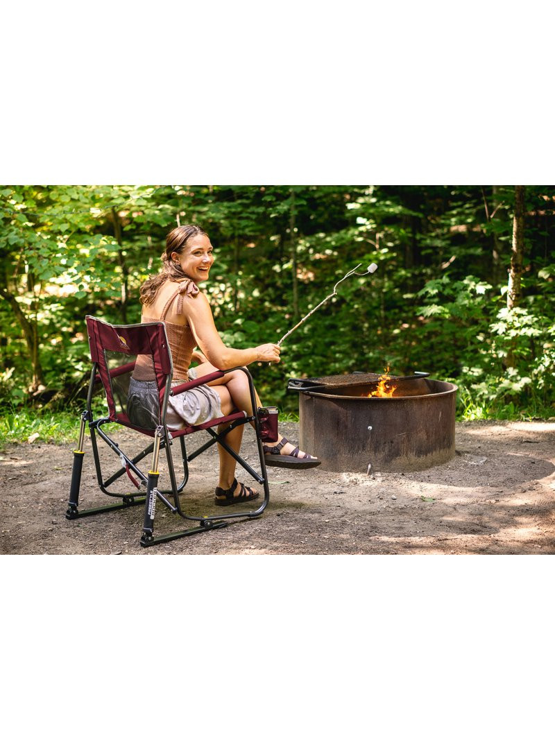 GCI Outdoor Freestyle Rocker Foldable Rocking Camp Chair, Maroon | Walmart (US)