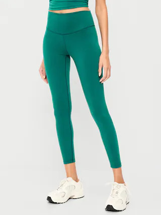 High-Waisted PowerChill 7/8 Cotton Leggings | Old Navy (US)