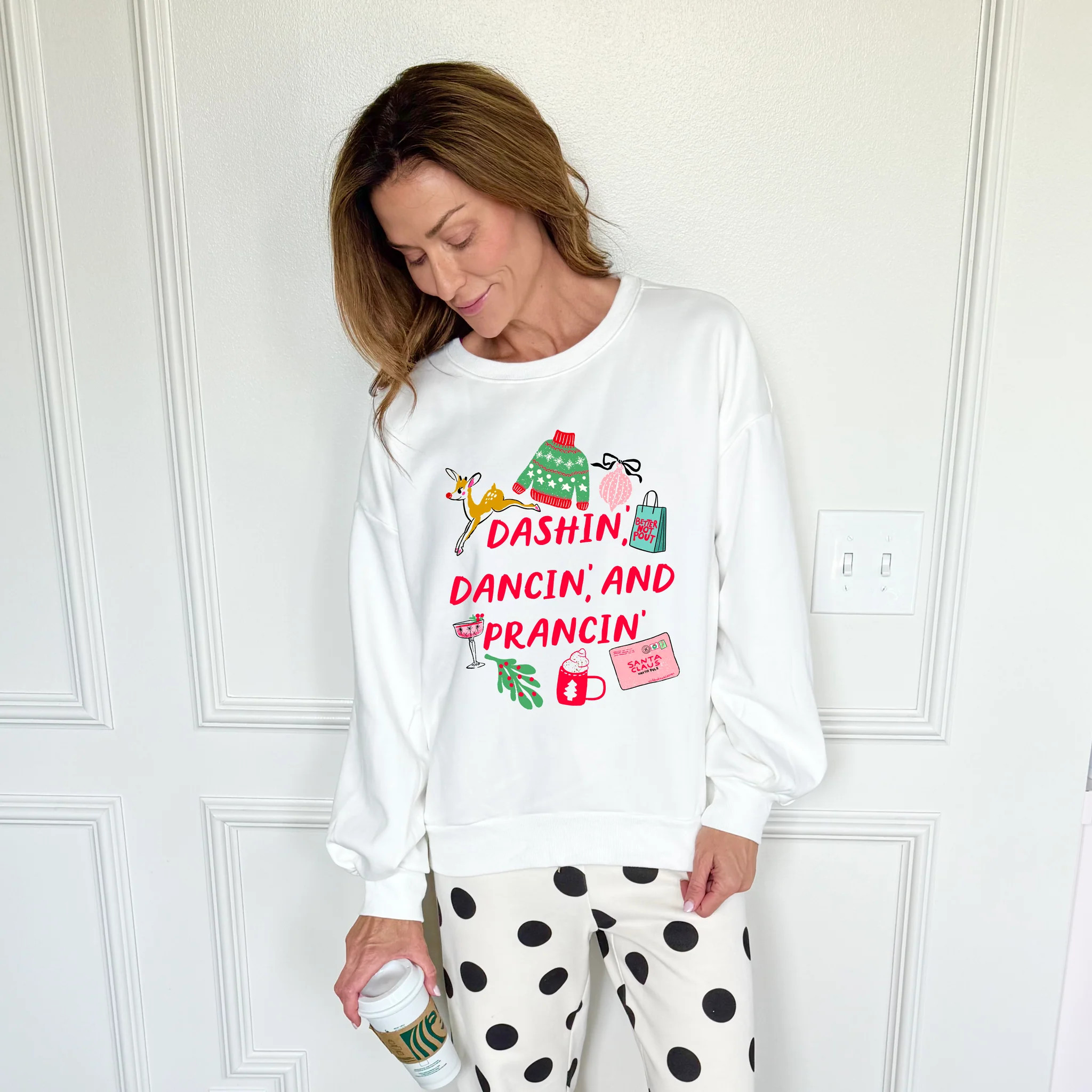 Dashin, Dancin, and Prancin Poppy & Pine Sweatshirt | Poppy & Pine