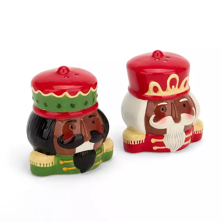 Jolly Nutcracker Salt and Pepper Shaker Set | Kirklands