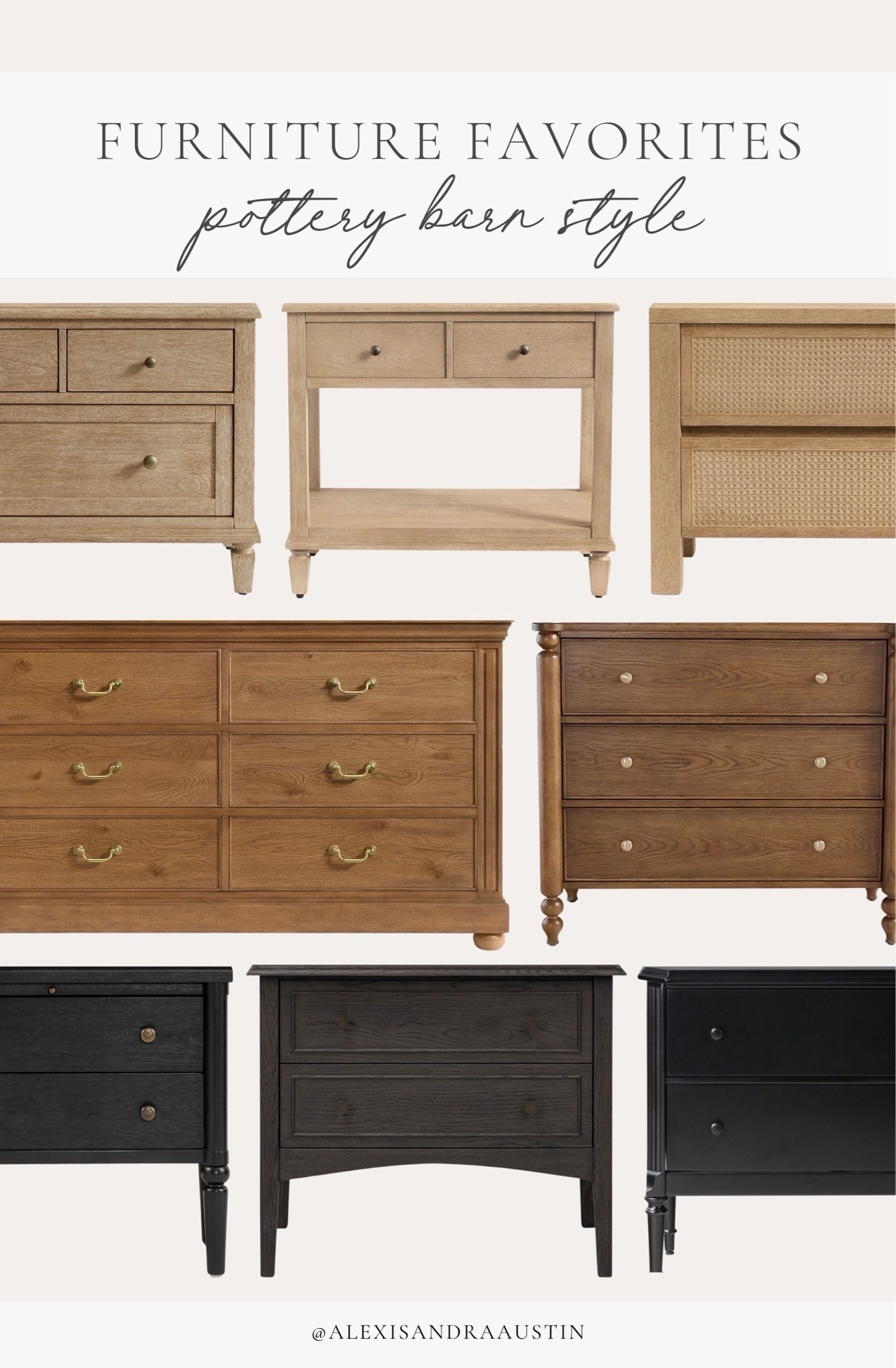 Rounding up all of my Pottery Barn style furniture favorites! From light and bright to dark and moody, find all of my quality furniture favorites for a timeless look.

Home finds, neutral home inspo, neutral wood tones, furniture favorites, dresser details, nightstand roundup, quality over quantity, summer refresh, fall transition, Pottery Barn style, Ballard Designs, bedroom refresh, collected style, timeless home inspo, shop the look!

#LTKSeasonal #LTKHome