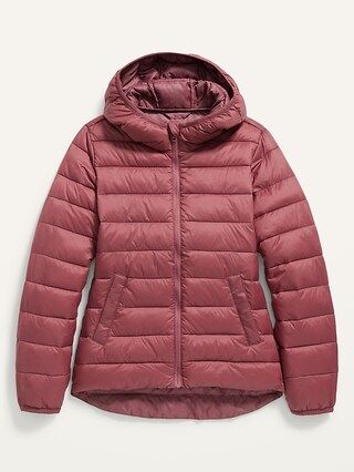 Hooded Narrow-Channel Puffer Jacket for Girls | Old Navy (US)