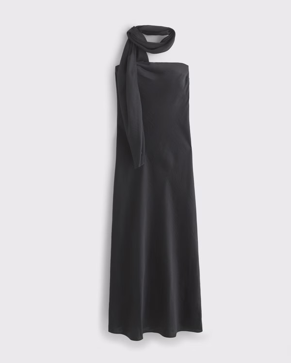 Women's The A&F Julia Strapless Scarf Maxi Dress | Women's | Abercrombie.com | Abercrombie & Fitch (US)