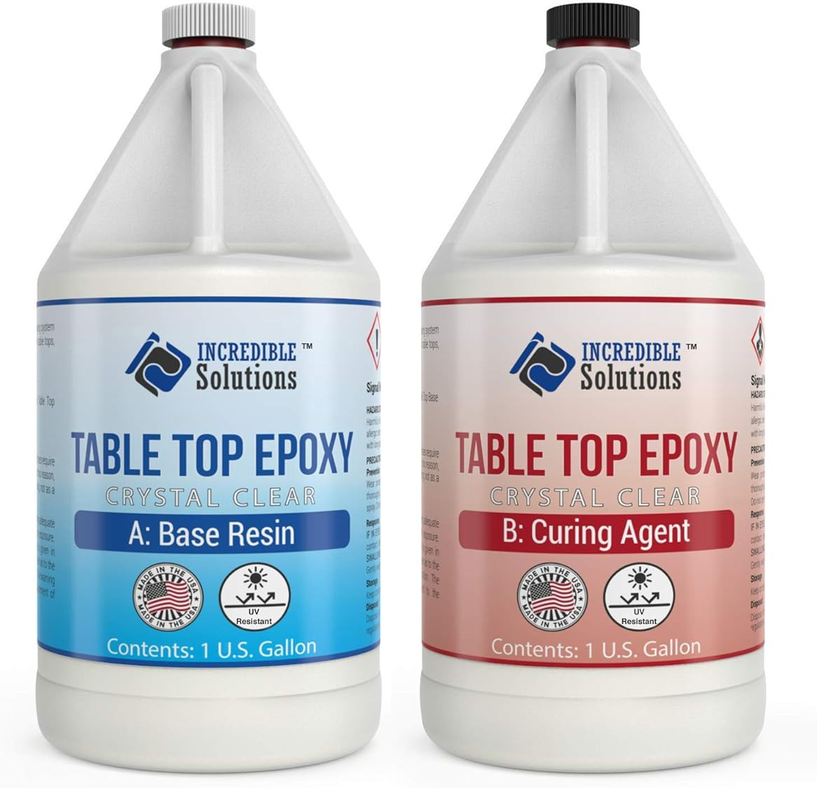 Table Top & Bar Top Epoxy Resin, Ultra Clear UV Resistant Finish, 1-Gallon Kit, Self Leveling, Pe... | Amazon (US)