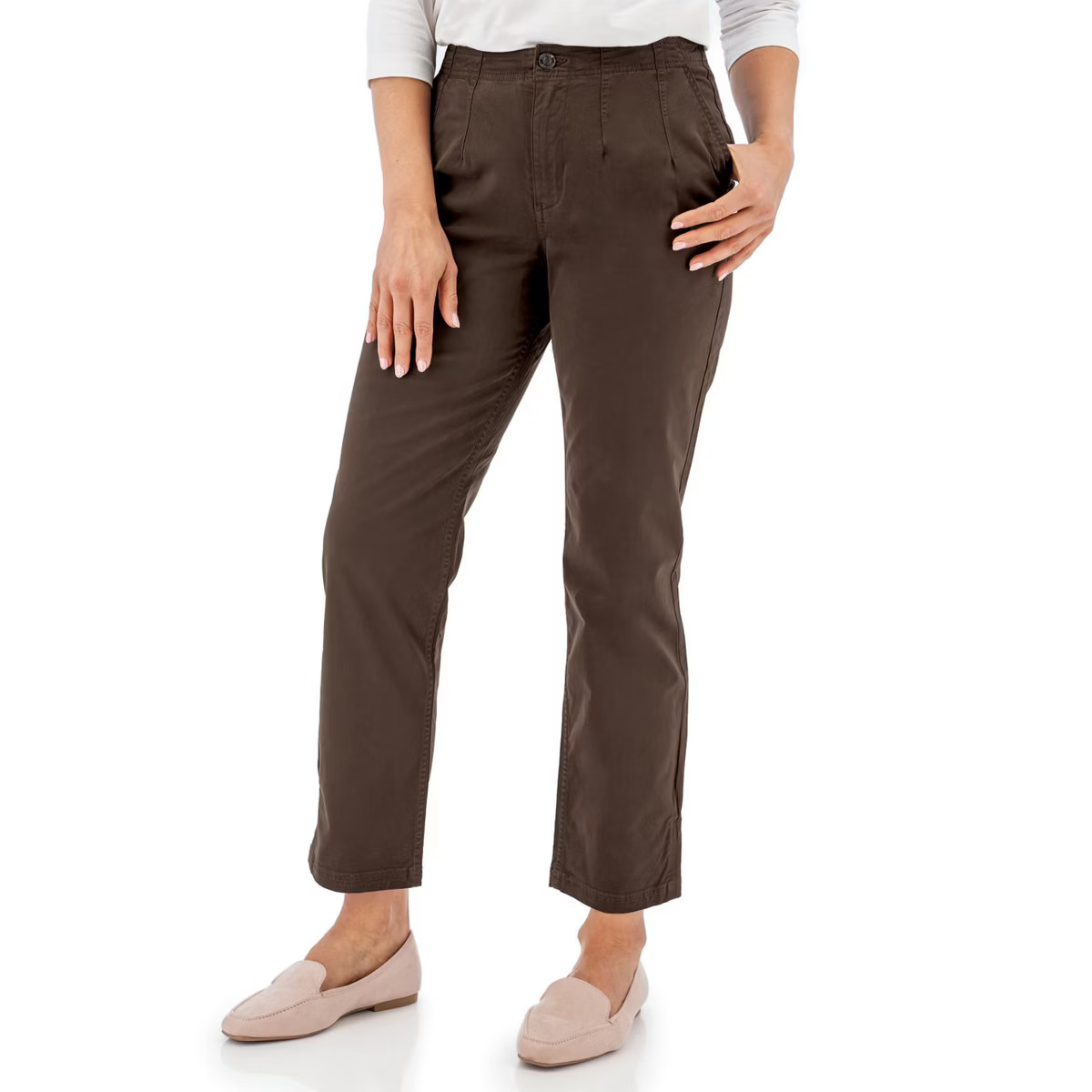 Aventura Clothing Women's Hudson High Rise Pant with Darts - Black Coffee, Size 2 | Target