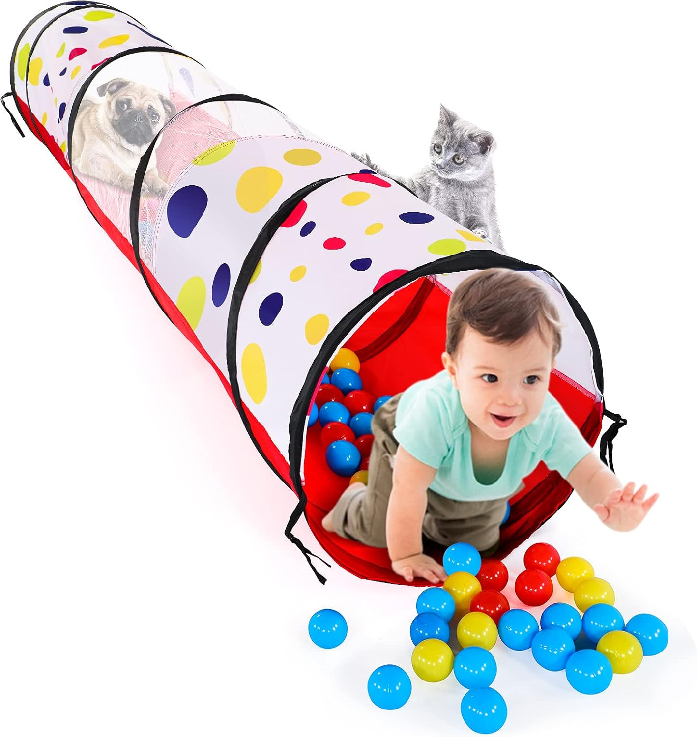 GeeSound Kids Play Tent, Play Tunnel for Kids Boys Girls Toddles with Storage Bags, Folding Pop U... | Amazon (US)